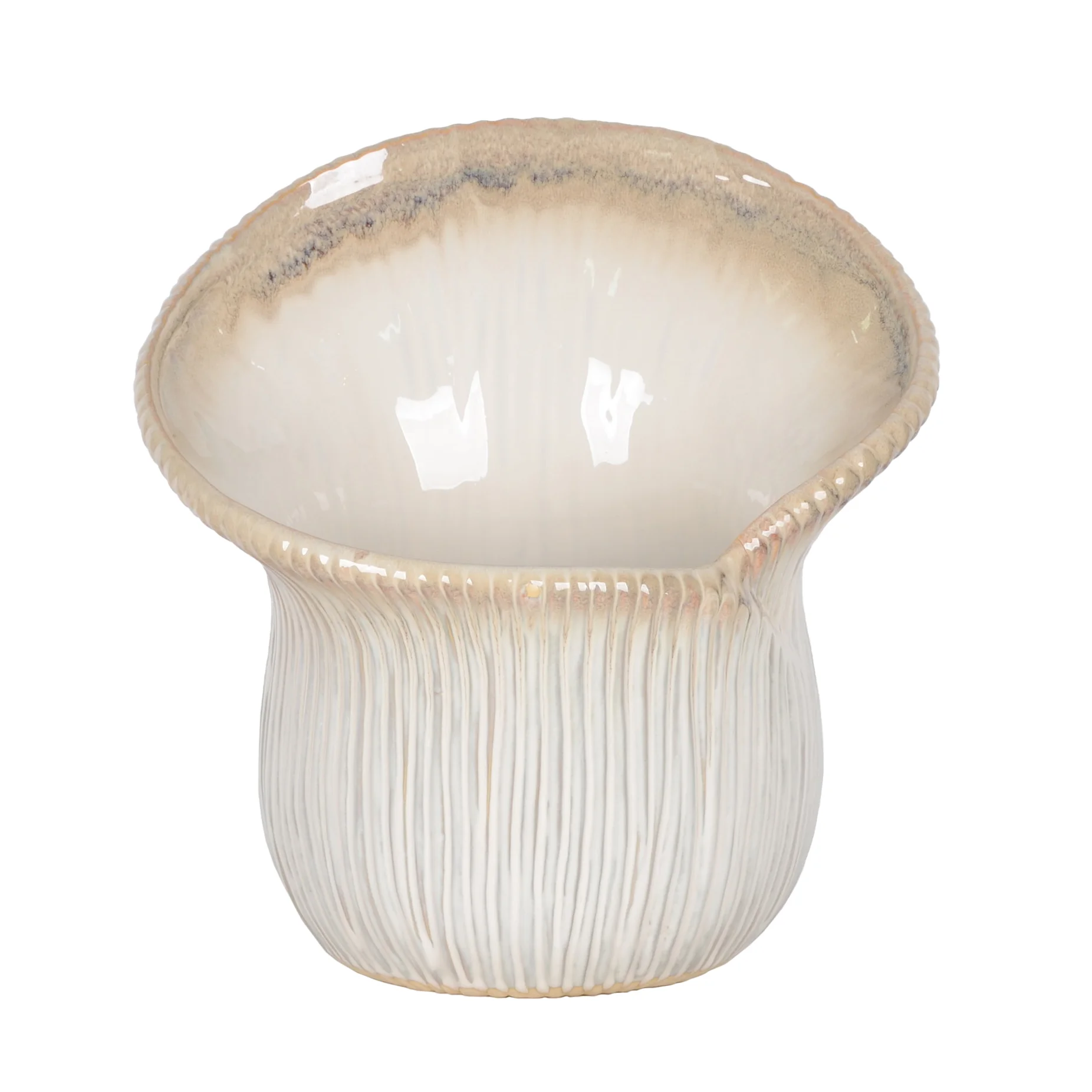 Vase Tipo Champiñon Yvory De 15